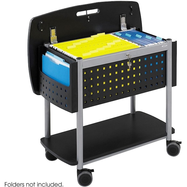Safco Mobile File, Holds Letter/Legal, 29-3/4"x18-3/4"x27", BK SAF5370BL - main